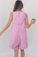 Rompers Bonbon Denim Pleat Romper
