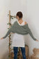 Scarves Gray / ONE SIZE / terylene Hollowed Knit Scarf with Sleeves