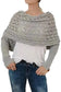 Scarves Gray / ONE SIZE / terylene Hollowed Knit Scarf with Sleeves