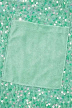 Sequin Blouses Moonlight Jade Sequin Velvet Blouse