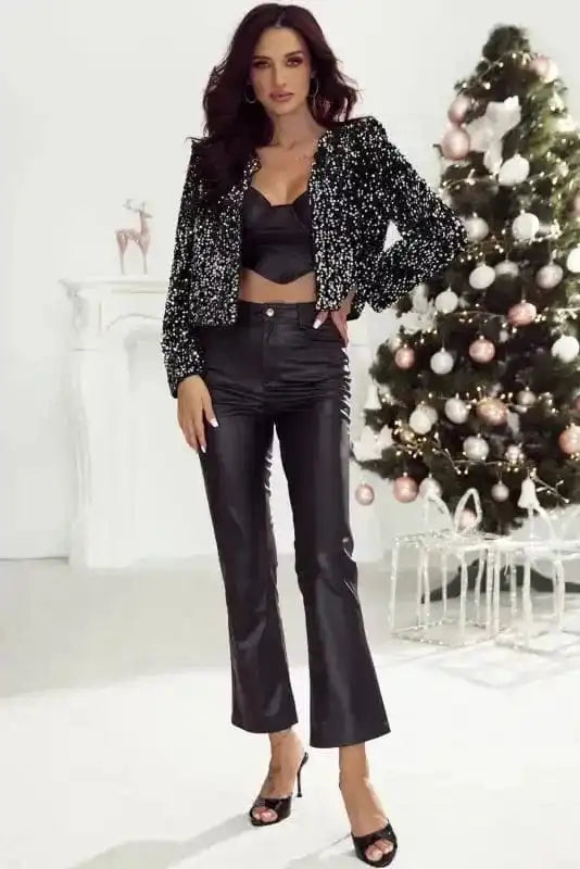 Sequin Jackets Sequin Dream Cropped Jacket