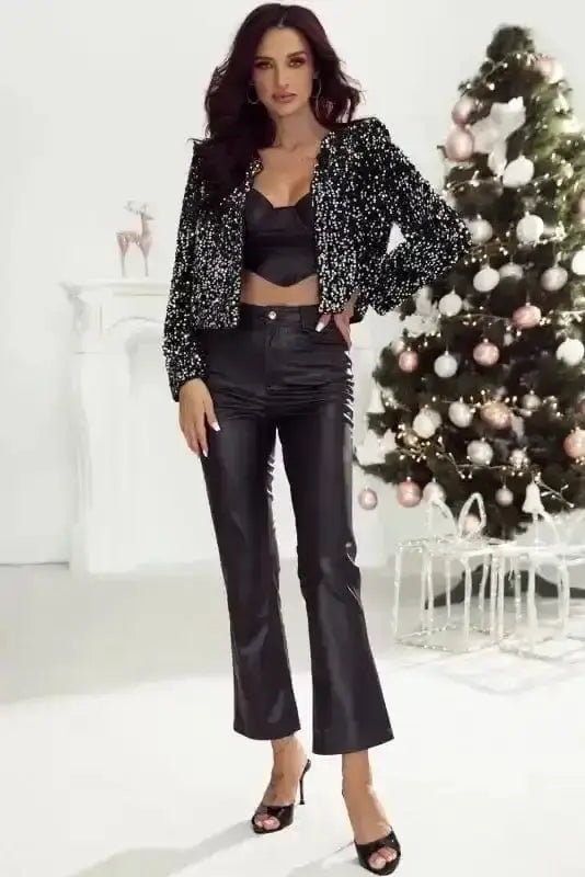 Sequin Jackets Sequin Dream Cropped Jacket