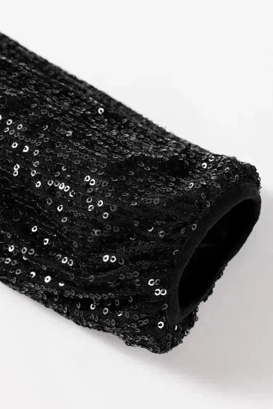 Sequin Jackets Sequin Swirl Zip-Up Jacket