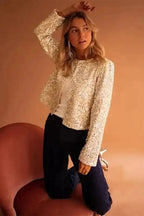 Sequin Jackets Sequined Splendor Cropped Jacket
