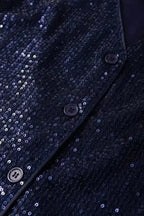 Sequin Tops Glam Sequin V-Neck Tank Top