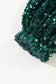 Sequined Tops Red Dahlia Sequin Sleeve Velvet Top