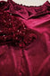 Sequined Tops Red Dahlia Sequin Sleeve Velvet Top