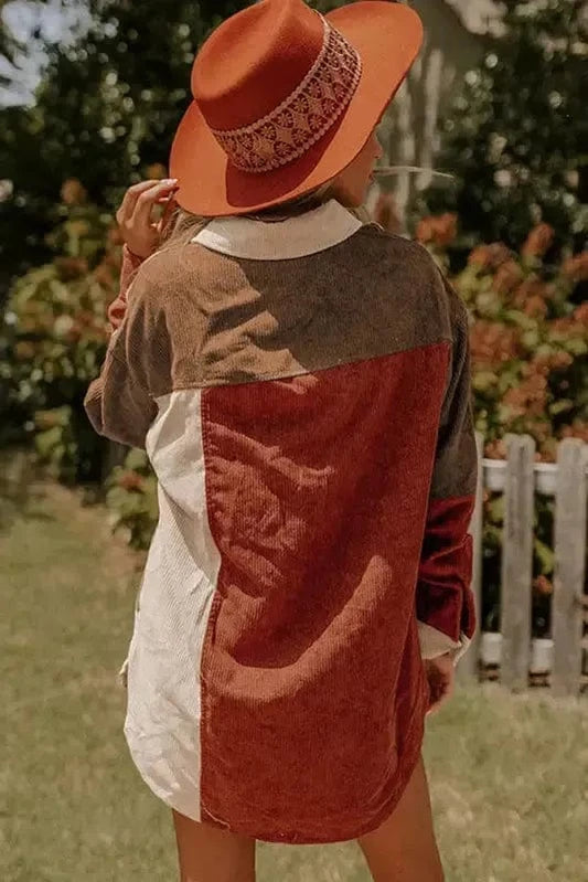 Shackets Autumn Hues Corduroy Shacket