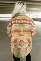 Shackets Aztec Print Western Style Shacket