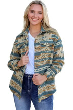 Shackets Aztec Print Western Style Shacket
