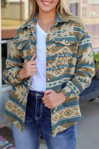 Shackets Aztec Print Western Style Shacket