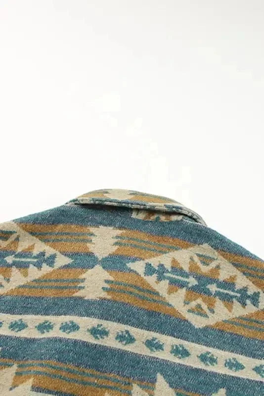 Shackets Aztec Print Western Style Shacket