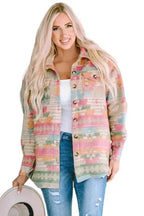 Shackets Aztec Print Western Style Shacket