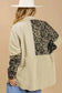 Shackets Beige Leopard Patchwork High Low Shirt Jacket