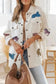 Shackets Beige1 / 2XL / 95%Polyester+5%Elastane Beige Textured Shacket with Flap Pockets