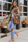 Shackets Brown Pocketed Buttoned Plaid Shirt Jacket