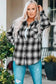 Shackets Buttons Pockets Plaid Shacket
