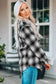 Shackets Buttons Pockets Plaid Shacket