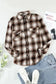 Shackets Buttons Pockets Plaid Shacket