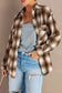 Shackets Buttons Pockets Plaid Shacket