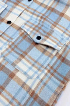 Shackets Classic Plaid Shacket with Flap Pockets