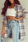 Shackets Classic Plaid Shacket with Flap Pockets