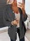 Shackets Cording Shacket with Roll-Tab Sleeves - Stylish Fit