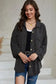 Shackets Cording Shacket with Roll-Tab Sleeves - Stylish Fit