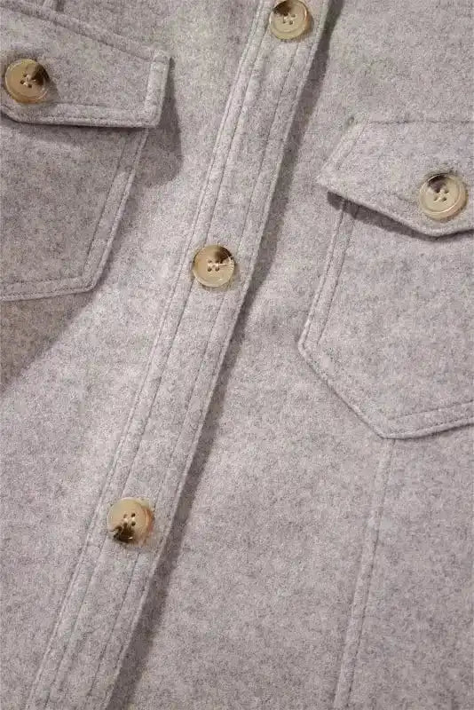 Shackets Flap Pocket Fashionista Shacket