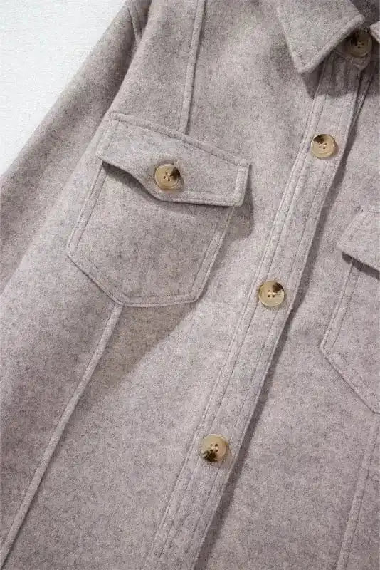 Shackets Flap Pocket Fashionista Shacket
