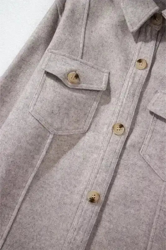 Shackets Flap Pocket Fashionista Shacket