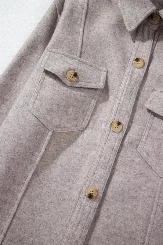 Shackets Flap Pocket Fashionista Shacket