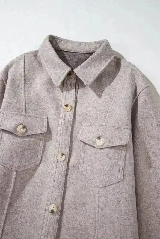 Shackets Flap Pocket Fashionista Shacket