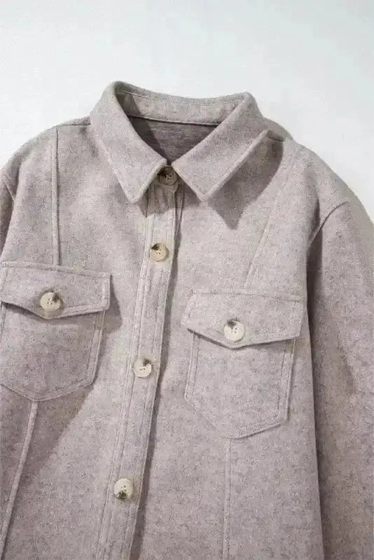 Shackets Flap Pocket Fashionista Shacket