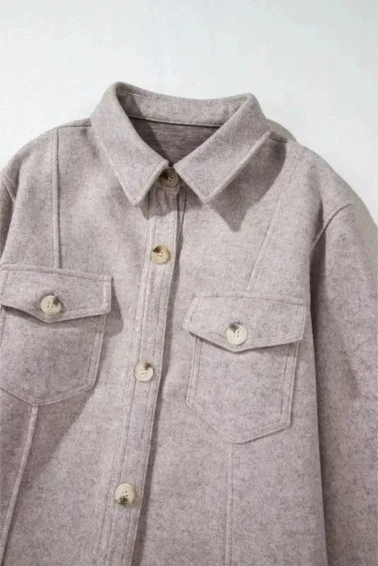 Shackets Flap Pocket Fashionista Shacket