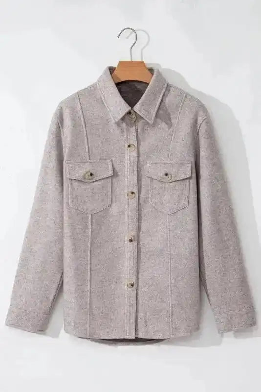 Shackets Flap Pocket Fashionista Shacket