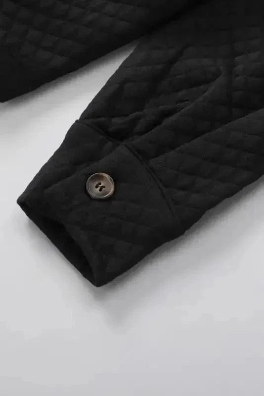 Shackets Lattice Textured Retro Shacket