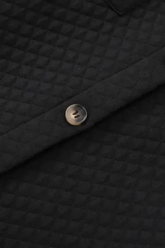 Shackets Lattice Textured Retro Shacket