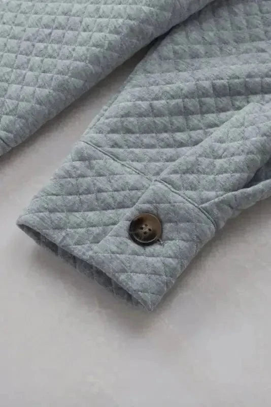 Shackets Lattice Textured Retro Shacket