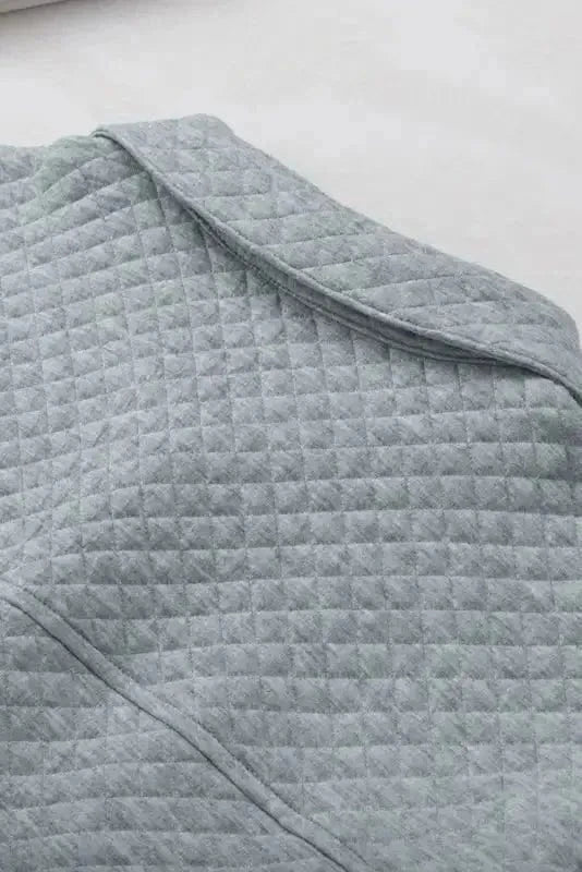 Shackets Lattice Textured Retro Shacket