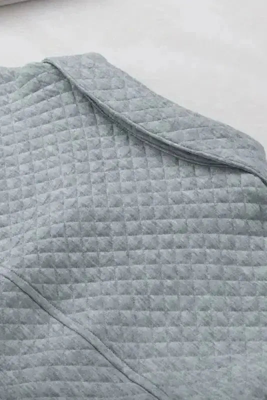 Shackets Lattice Textured Retro Shacket