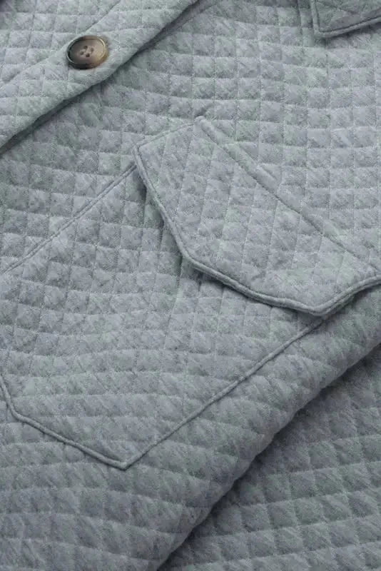 Shackets Lattice Textured Retro Shacket