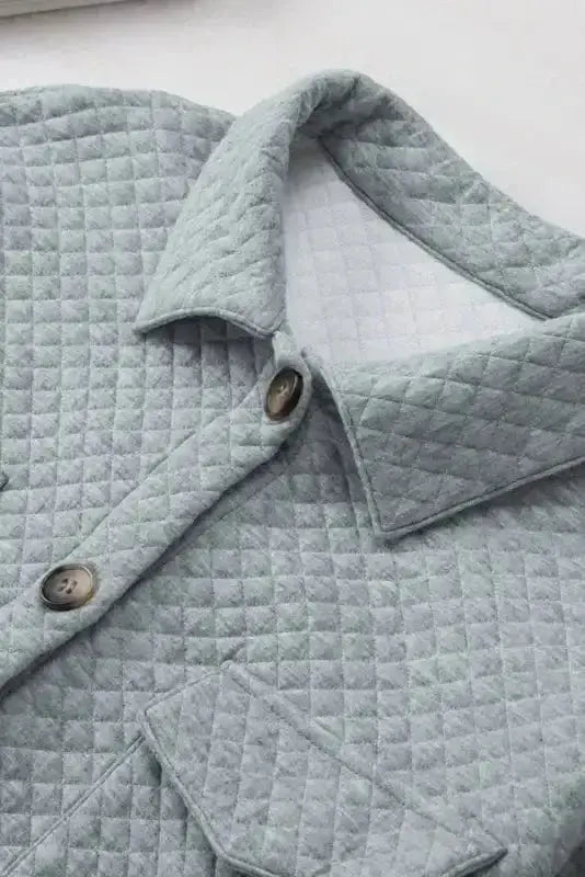 Shackets Lattice Textured Retro Shacket