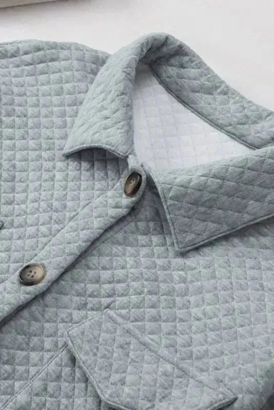 Shackets Lattice Textured Retro Shacket