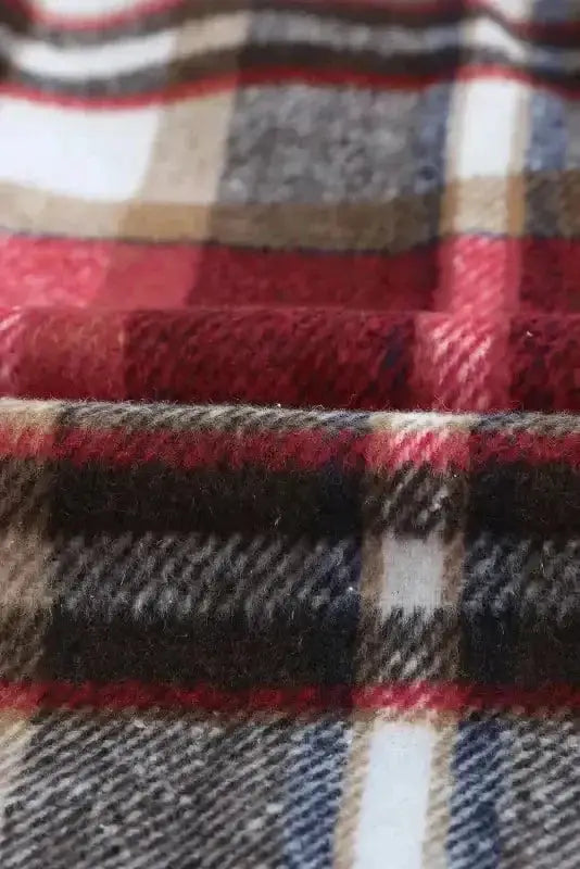 Shackets Oversized Plaid Shacket for Women