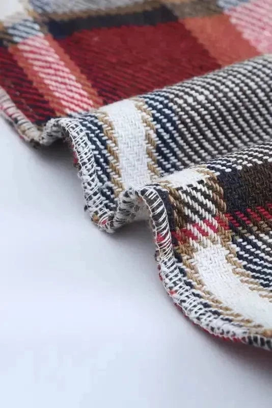 Shackets Oversized Plaid Shacket for Women