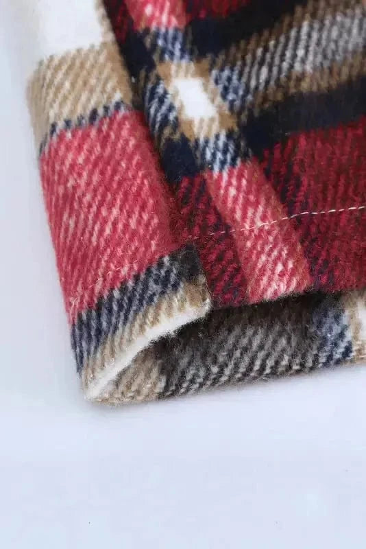 Shackets Oversized Plaid Shacket for Women