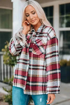 Shackets Oversized Plaid Shacket for Women