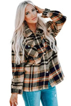 Shackets Oversized Plaid Shacket for Women