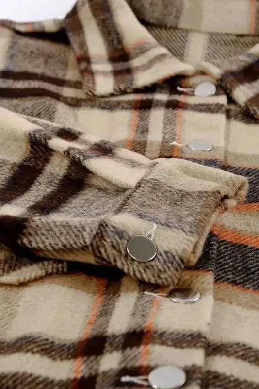 Shackets Oversized Plaid Shacket for Women